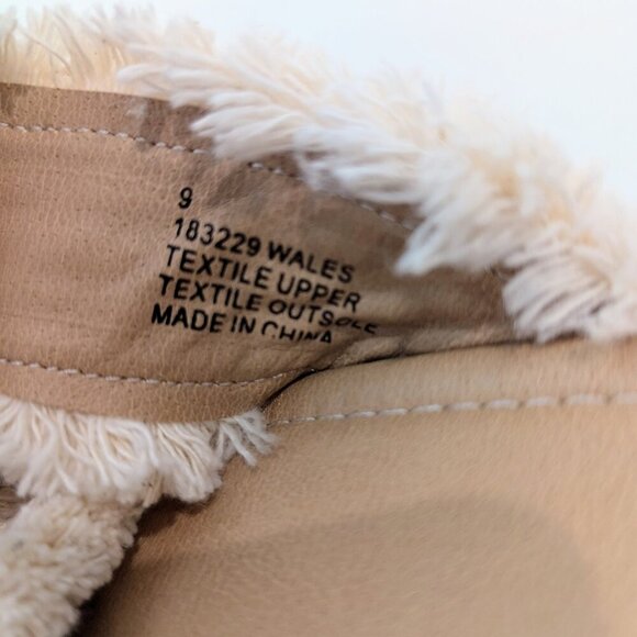 ALTAR'D STATE Wales Furry Espadrille Platform Sandals 9 EUC Cream Tan - Picture 9 of 12